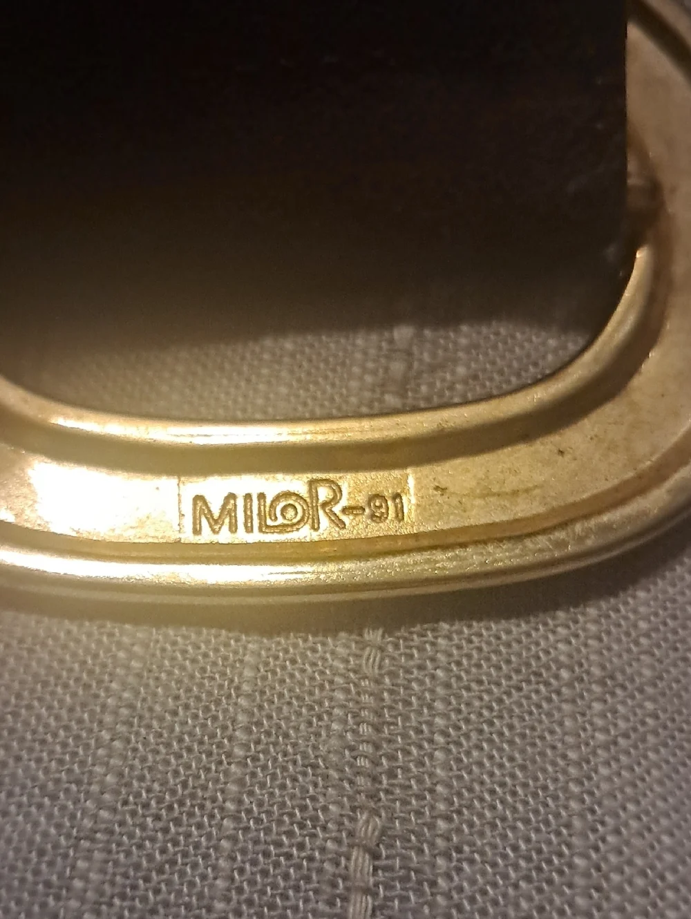 MIOR Brown Suede Leather Belt with Gold/Brass Buckle Wide Boho Festival Western